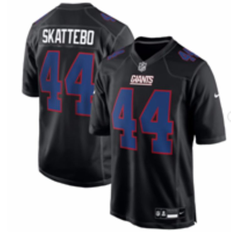 Men 2026 New York Giants #44 Skattebo black Limited Nike NFL Jersey style 02